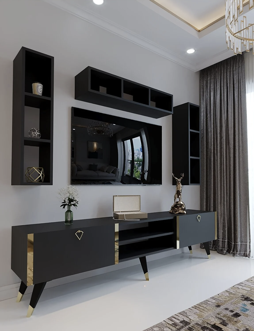 AMAHH HOME ტელევიზორის მაგიდა